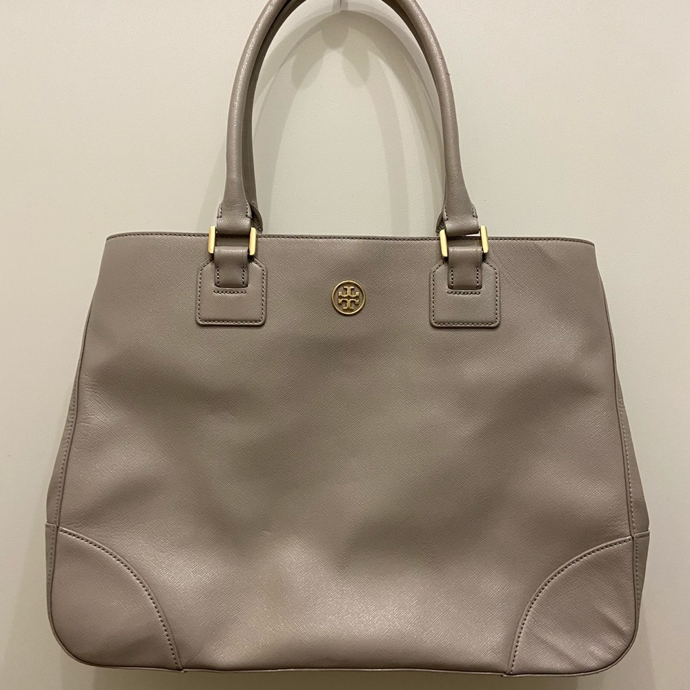 Tory Burch Grey Shoulder Bag
